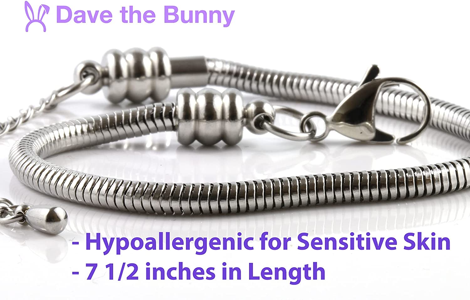 Emerald Park Jewelry Lion Walking Snake Chain Charm Bracelet