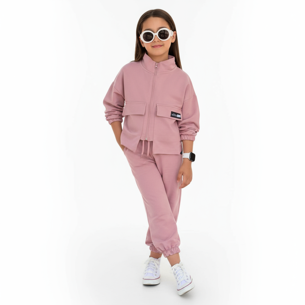 Fancy Pockets Girls Casual Set