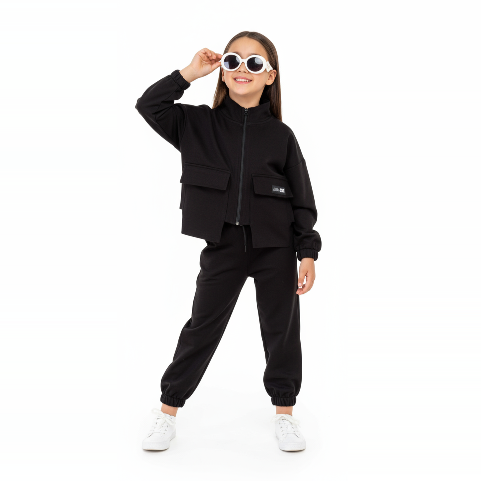 Fancy Pockets Girls Casual Set